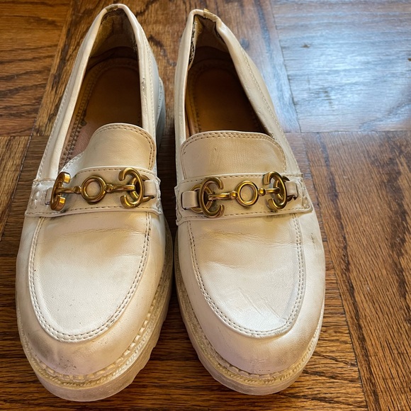 Circus White Loafers with Gold Buckle - Picture 3 of 4